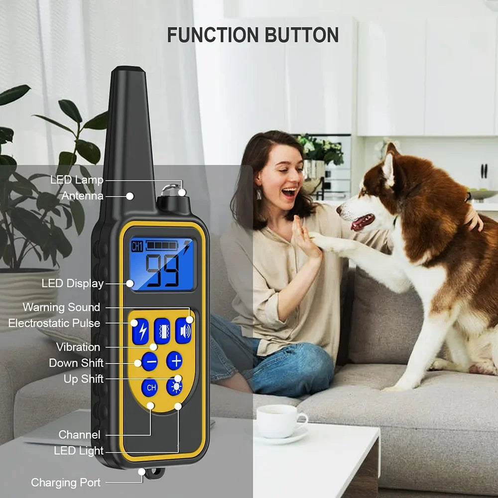 Collar de Adiestramiento de Vibración para Perros con Control Remoto 800m