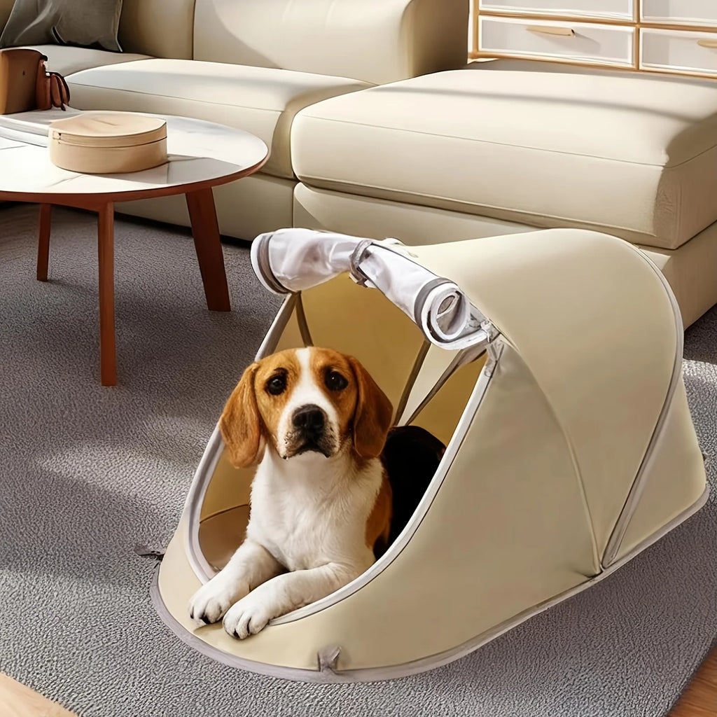 Tienda portátil para perros con protección solar e impermeable