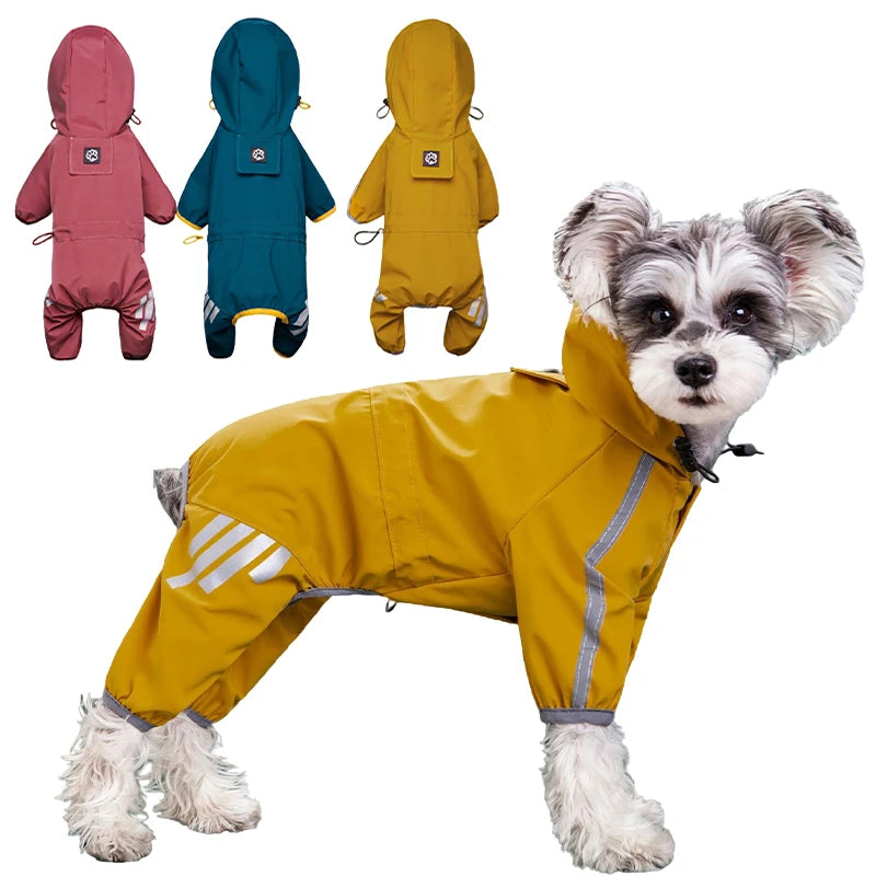Impermeable Reflectante para Perros con Cobertura Completa