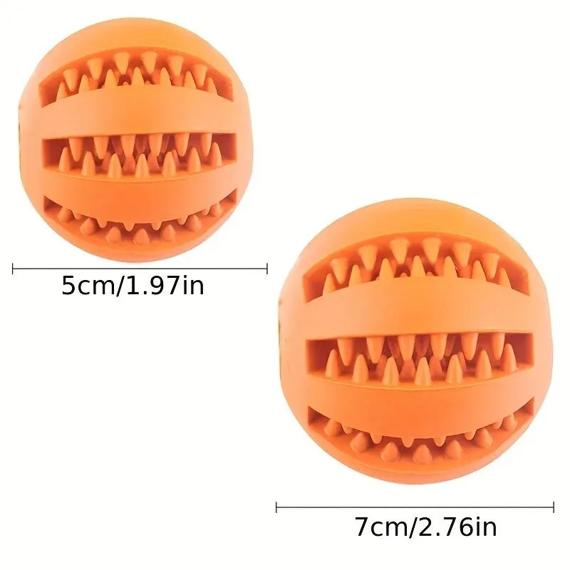 Pelota Interactiva para Perros con Dispensador de Snacks y Mordedor Dental