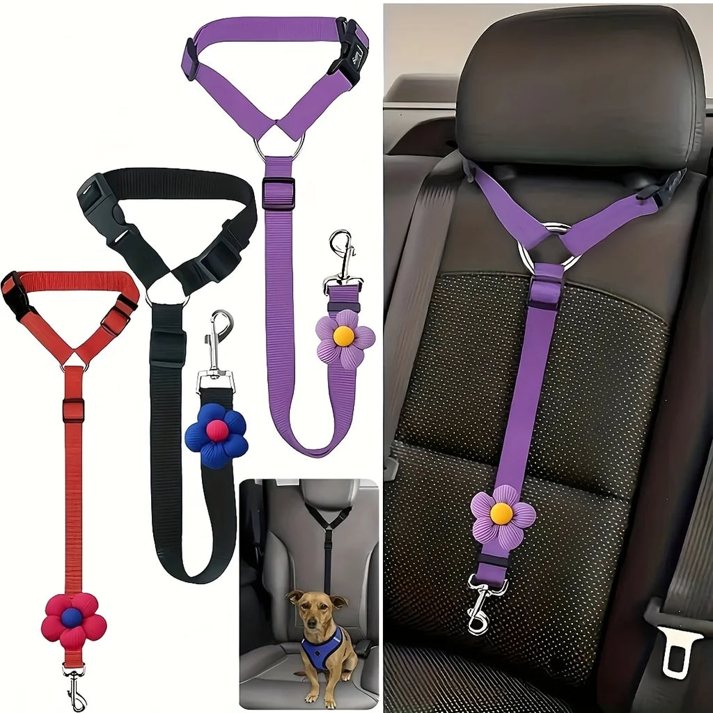 Cinturón de Seguridad para Perros para Coche Ajustable y Resistente