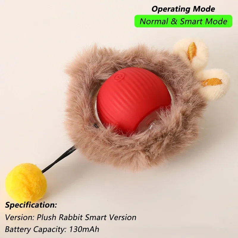Pelota Interactiva Inteligente para Perros y Gatos con Movimiento Automático