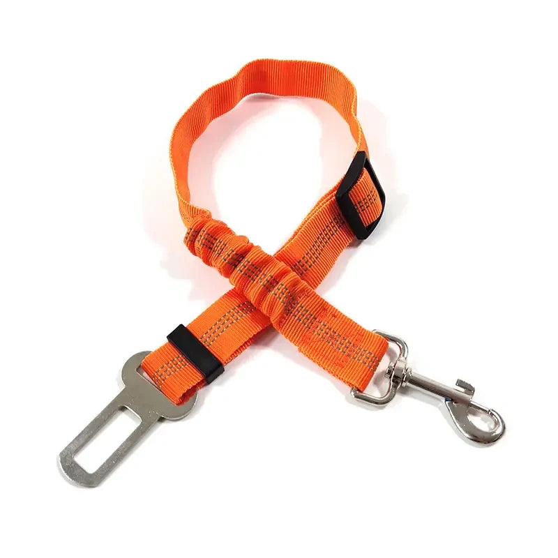 Cinturón de Seguridad Reflectante para Perros Ajustable y Elástico para Coche