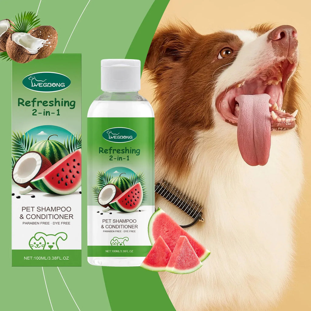 YEGBONG Champú y Acondicionador 2 en 1 para perros y gatos – hidratación y limpieza suave