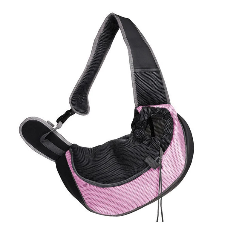 Bolso Transportín Bandolera para Perros y Gatos Pequeños Transpirable y Ajustable