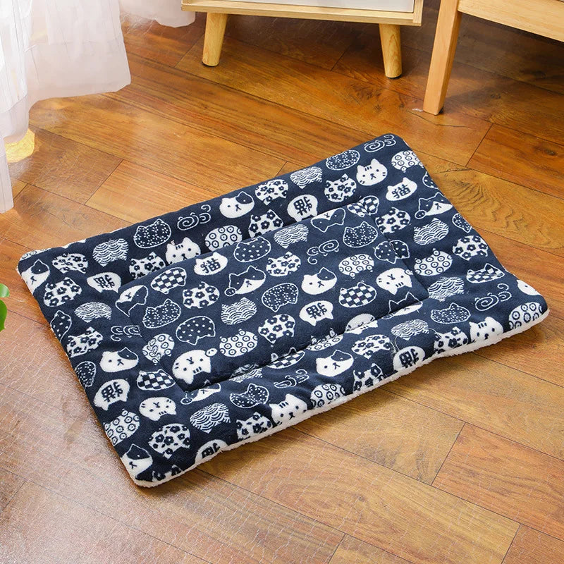 Manta y Colchoneta Suave para Perros y Gatos Cama de Invierno