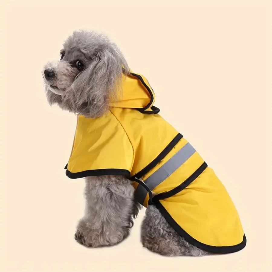 Impermeable para Perros Ajustable y Cortaviento para Lluvia