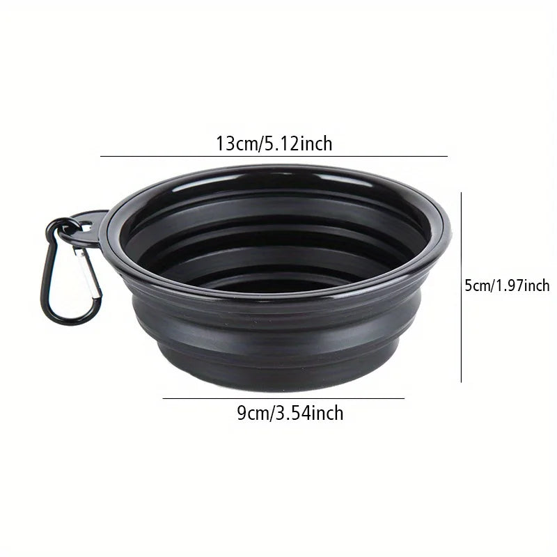 Cuenco Plegable para Perros Portátil de Viaje para Agua y Comida