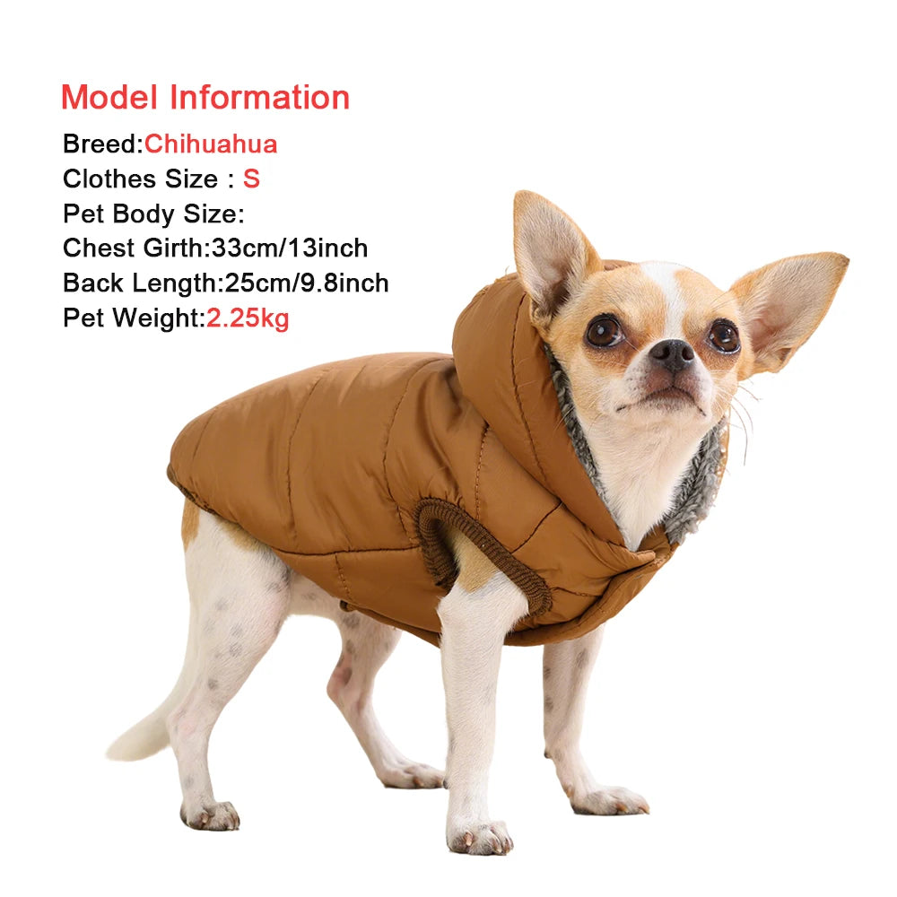HOLAPET Sudadera Polar para Perros con Capucha y Anilla para Correa