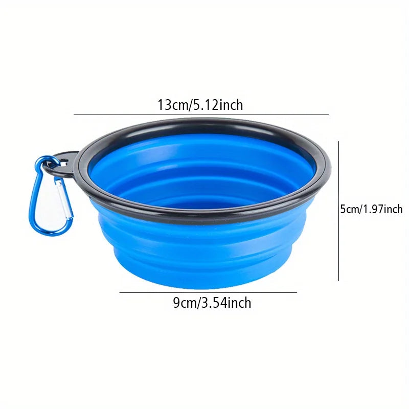 Cuenco Plegable para Perros Portátil de Viaje para Agua y Comida