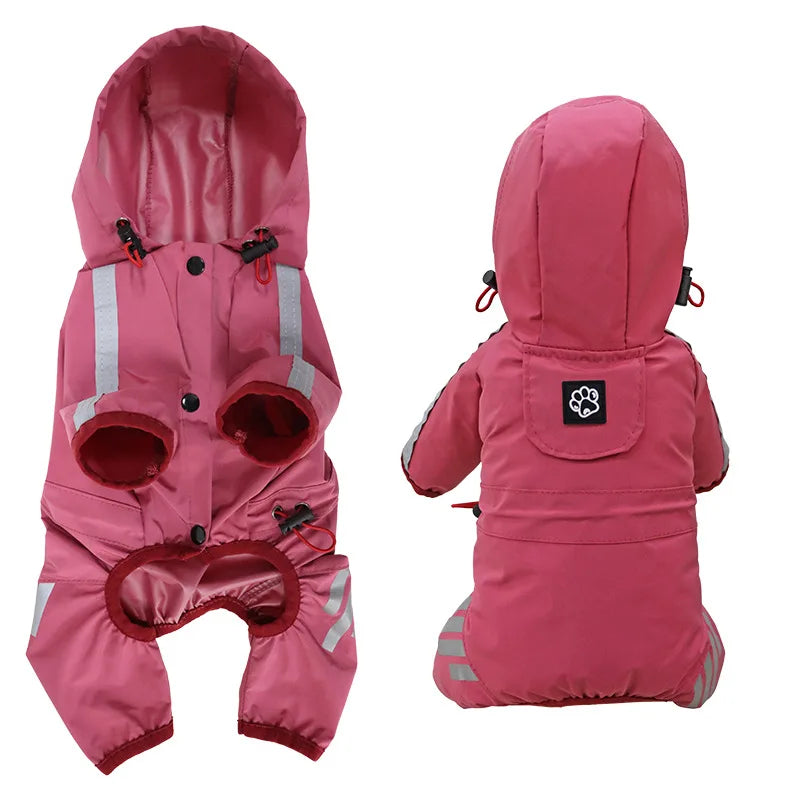Impermeable Reflectante para Perros con Cobertura Completa