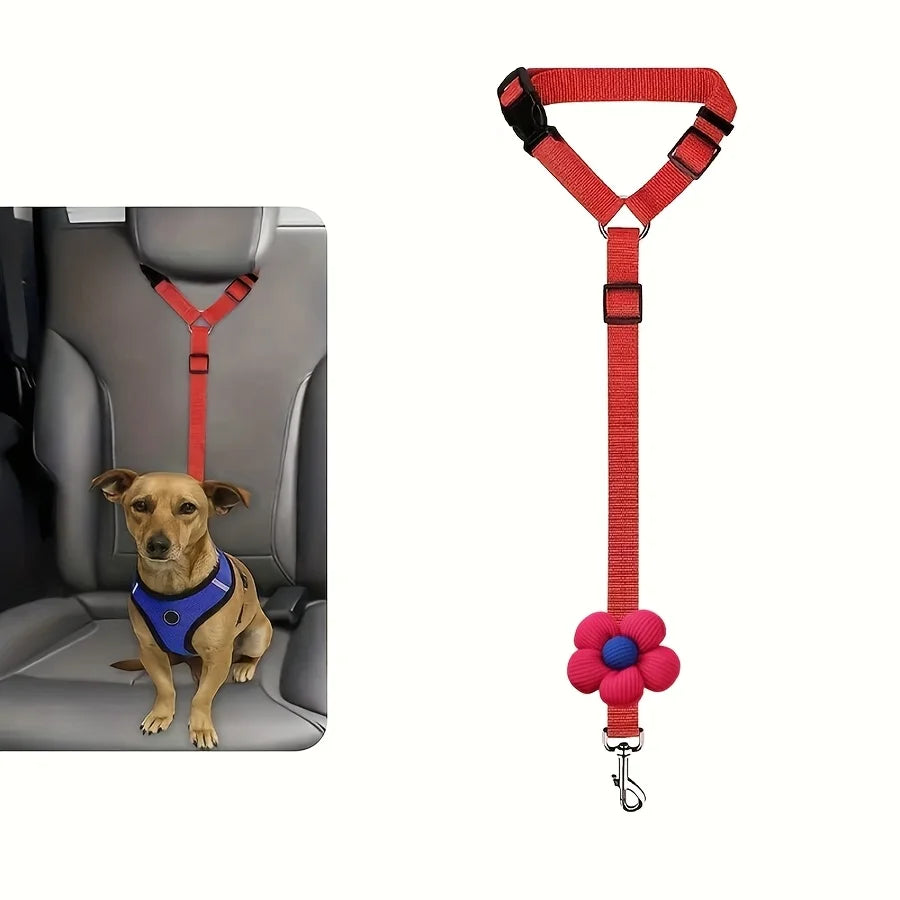 Cinturón de Seguridad para Perros para Coche Ajustable y Resistente
