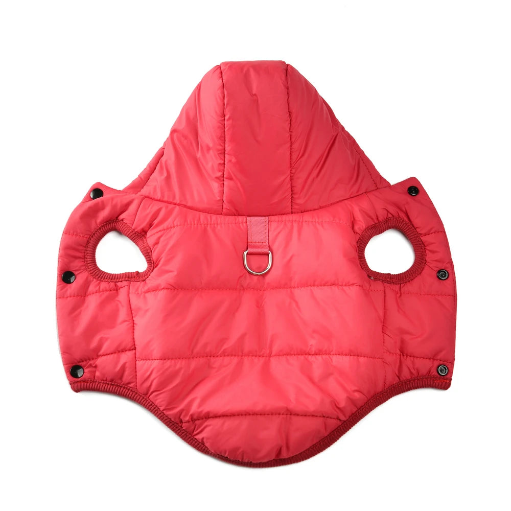 HOLAPET Sudadera Polar para Perros con Capucha y Anilla para Correa
