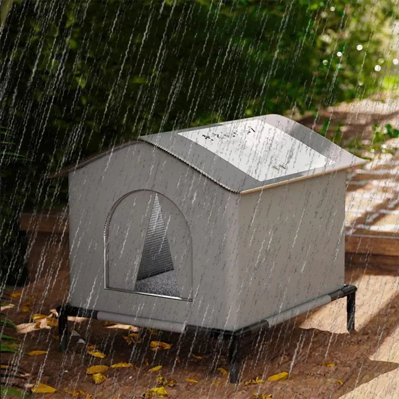Caseta plegable impermeable para perros pequeños y gatos