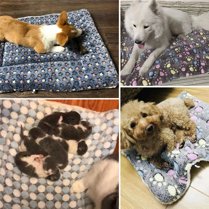 Manta y Colchoneta Suave para Perros y Gatos Cama de Invierno