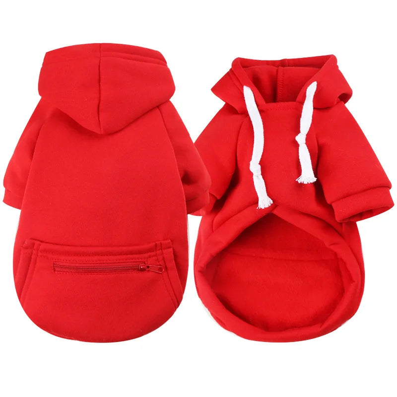 Sudadera para Perros Grandes con Capucha y Bolsillo Abrigo Polar para Otoño e Invierno