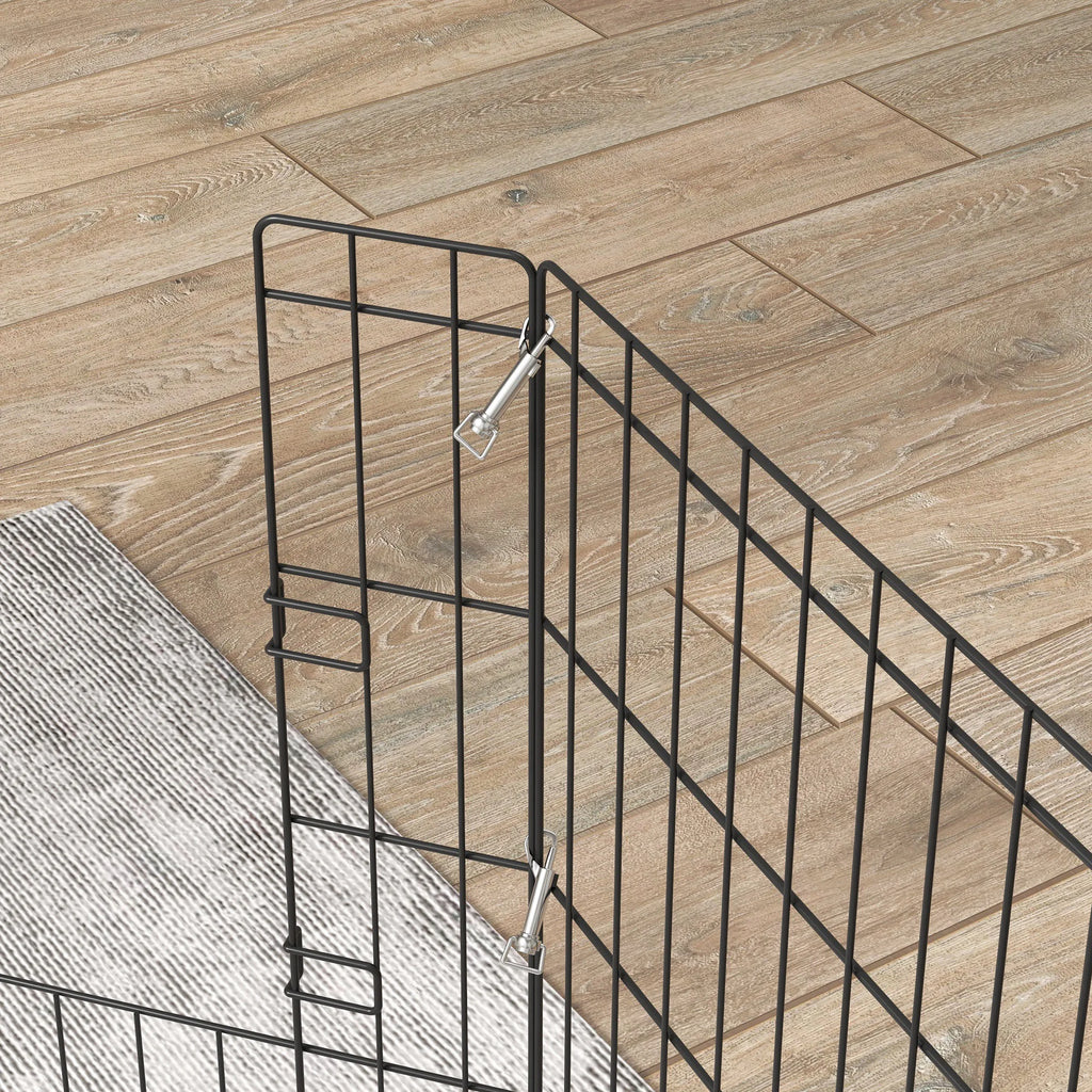 PawHut Parque plegable para perros con puerta y 8 paneles