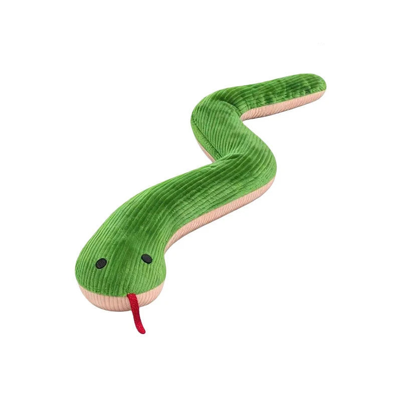 Serpiente de Juguete Interactiva para Perros Peluche Mordedor Antiestrés
