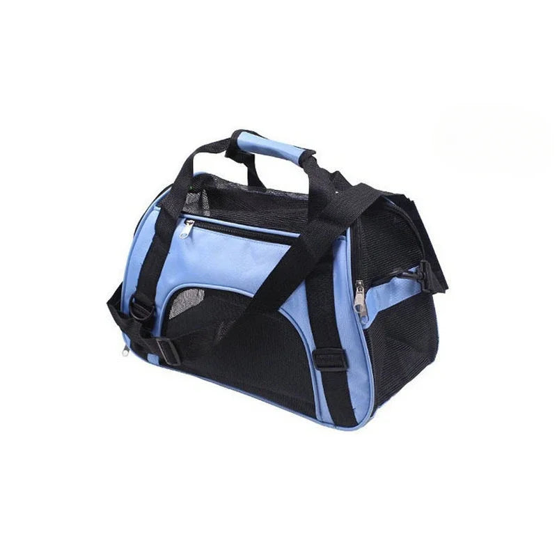 Transportín Plegable para Perros y Gatos con Malla Transpirable