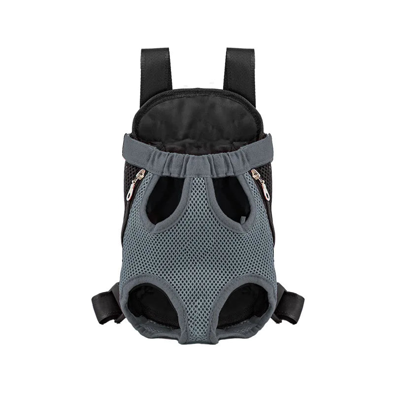 Mochila Transportín Frontal para Perros y Gatos Pequeños Transpirable y Ajustable