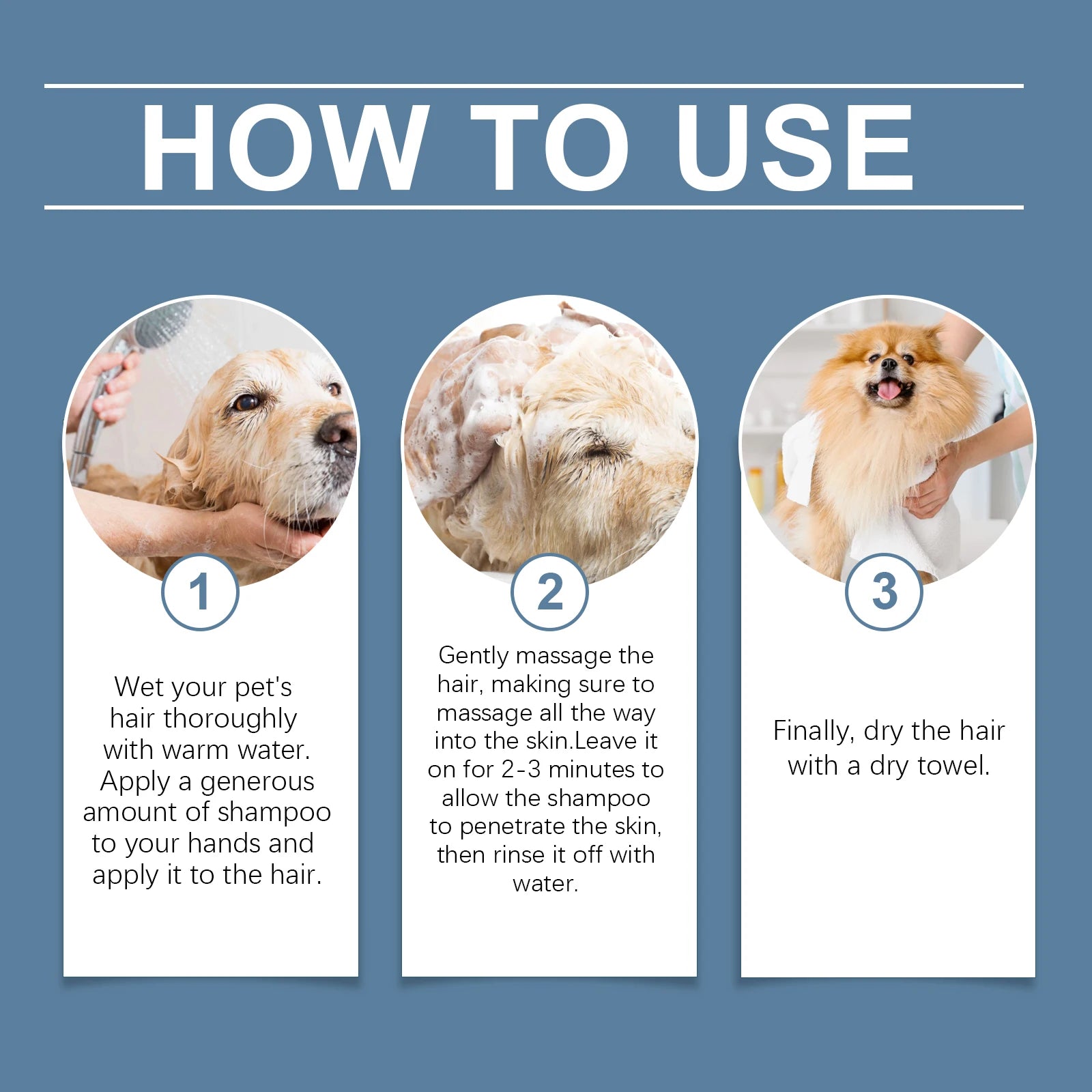 YEGBONG Champú para perros – limpieza profunda y control de malos olores
