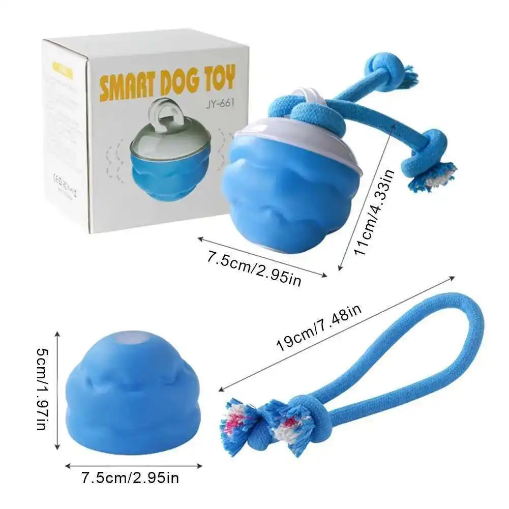 Pelota Inteligente para Perros con Movimiento Automático y Cuerda Interactiva