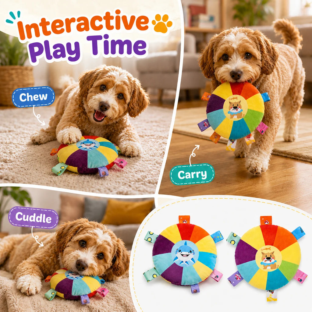 Peluche Interactivo para Perros con Sonido y Mordedor Resistente