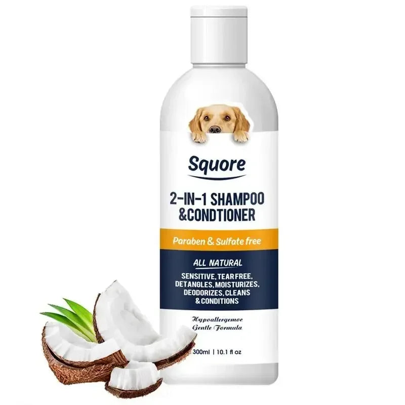 Champú y Acondicionador 2 en 1 para Cachorros y Perros – Piel sensible