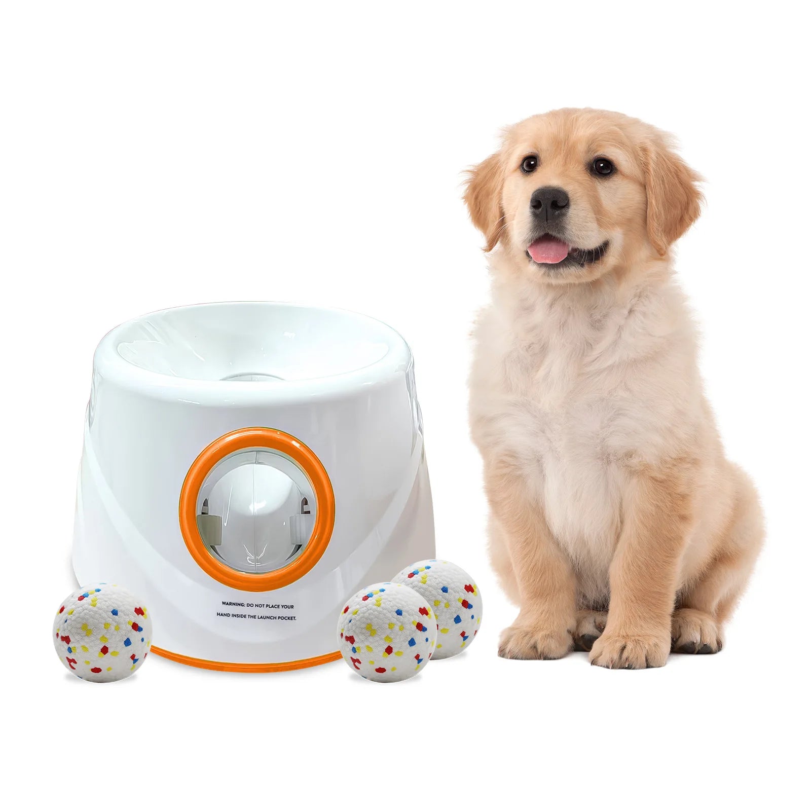 Lanzador Automático de Pelotas para Perros Juguete Interactivo Recargable