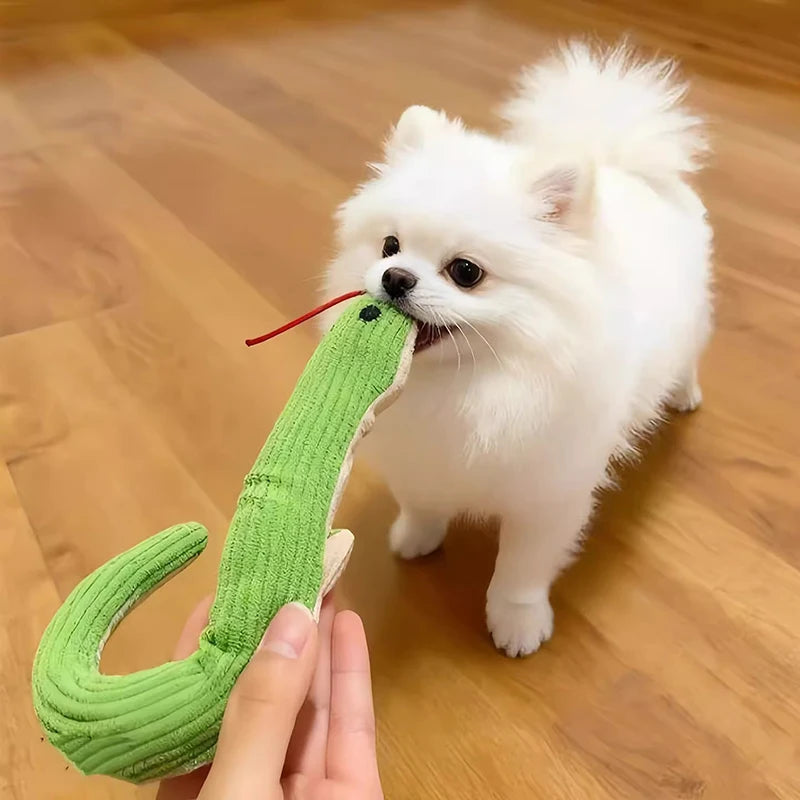Serpiente de Juguete Interactiva para Perros Peluche Mordedor Antiestrés