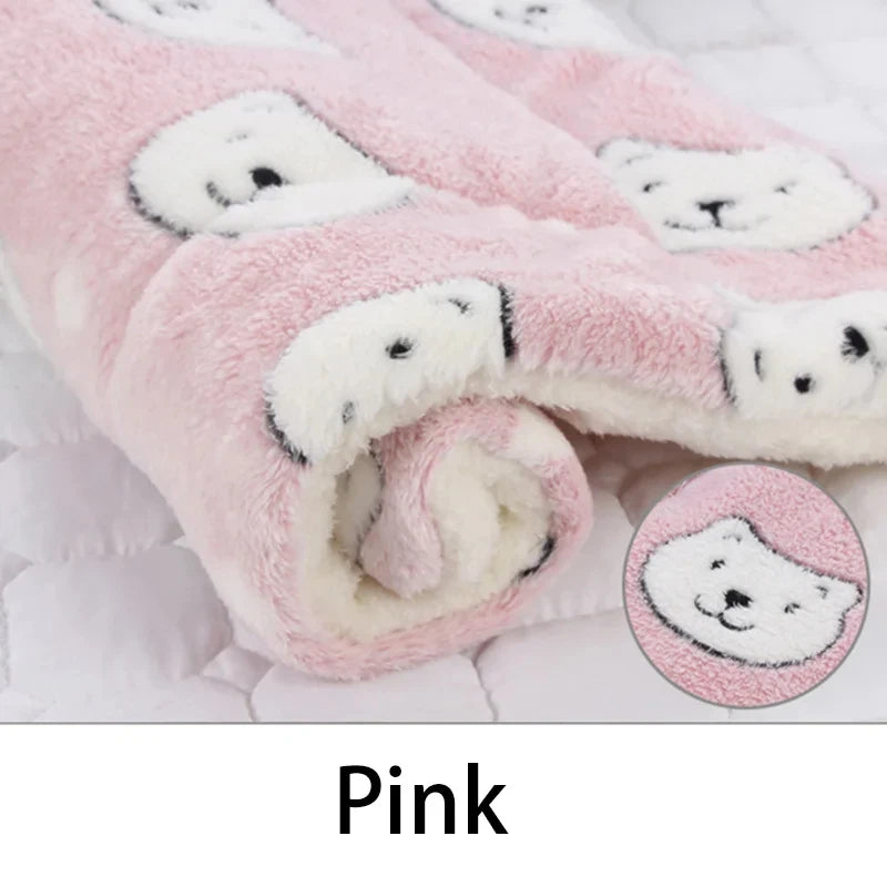 Manta y Colchoneta Suave para Perros y Gatos Cama de Invierno