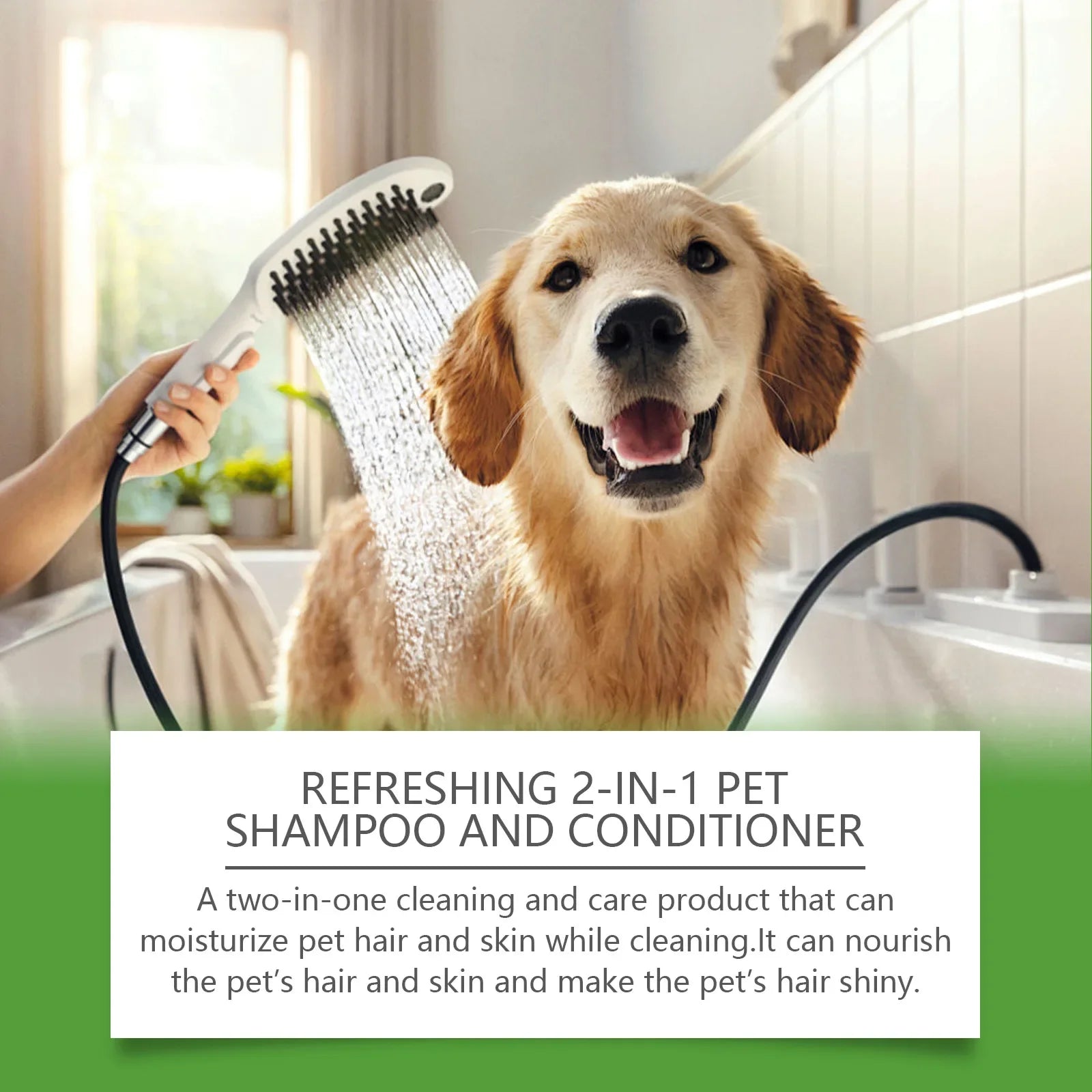 YEGBONG Champú y Acondicionador 2 en 1 para perros y gatos – hidratación y limpieza suave