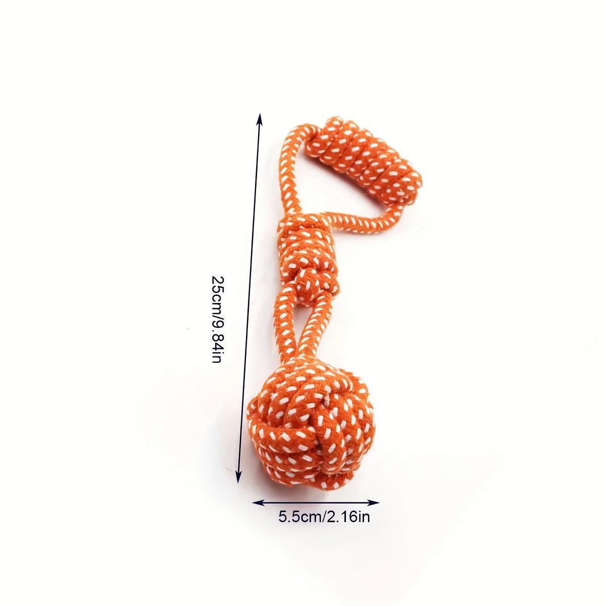 Cuerda Mordedora para Perros con Pelota Juguete de Tirar Resistente