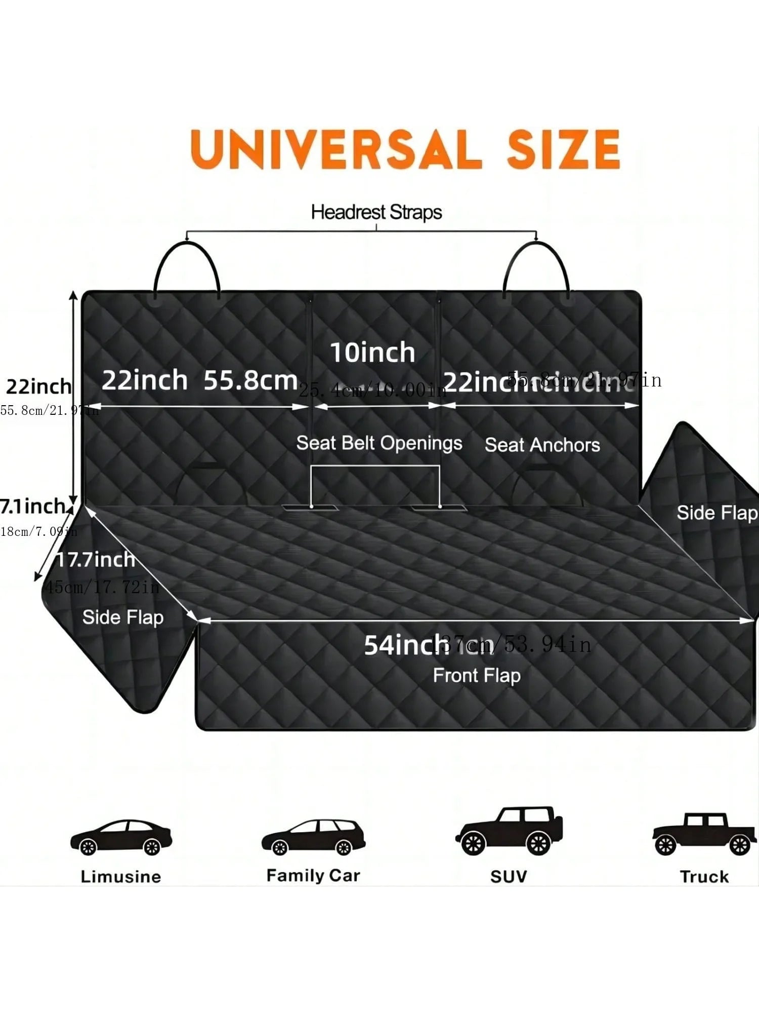 Funda Protectora Impermeable para Asiento de Coche para Perros