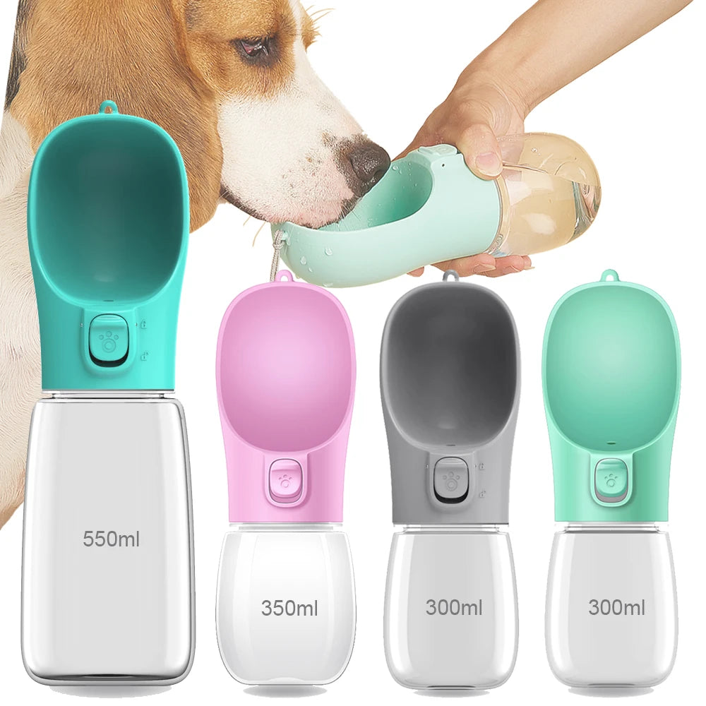 Botella de Agua Portátil Antifugas para Perros y Gatos para Paseos y Viajes