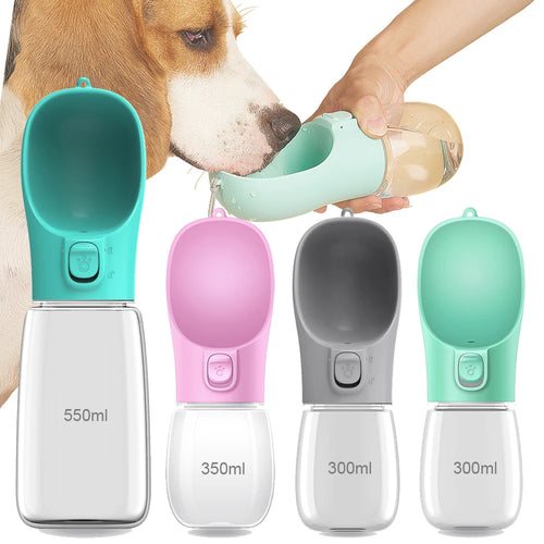 Botella de Agua Portátil Antifugas para Perros y Gatos para Paseos y Viajes