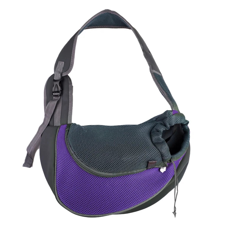 Bolso Transportín Bandolera para Perros y Gatos Pequeños Transpirable y Ajustable