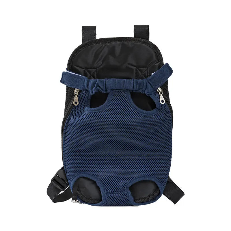 Mochila Transportín Frontal para Perros y Gatos Pequeños Transpirable y Ajustable