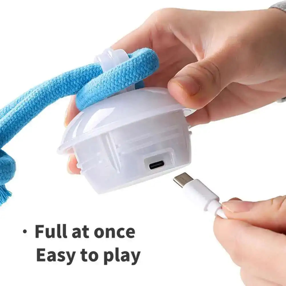 Pelota Inteligente para Perros con Movimiento Automático y Cuerda Interactiva