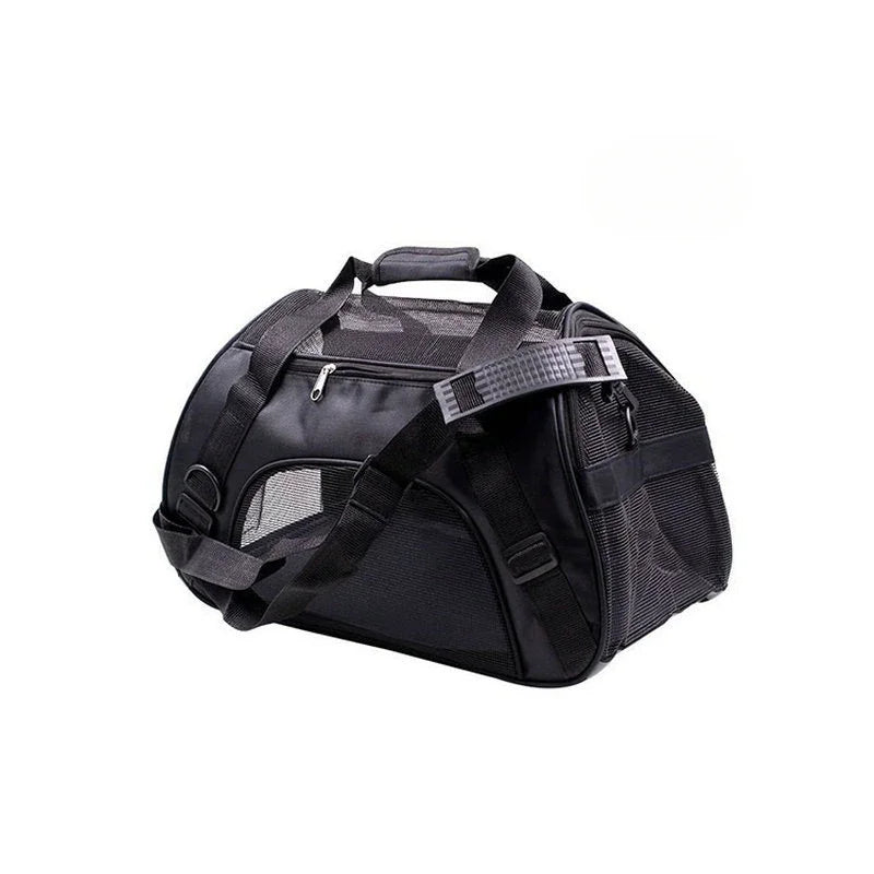 Transportín Plegable para Perros y Gatos con Malla Transpirable