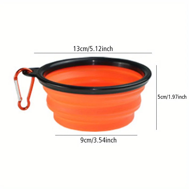 Cuenco Plegable para Perros Portátil de Viaje para Agua y Comida