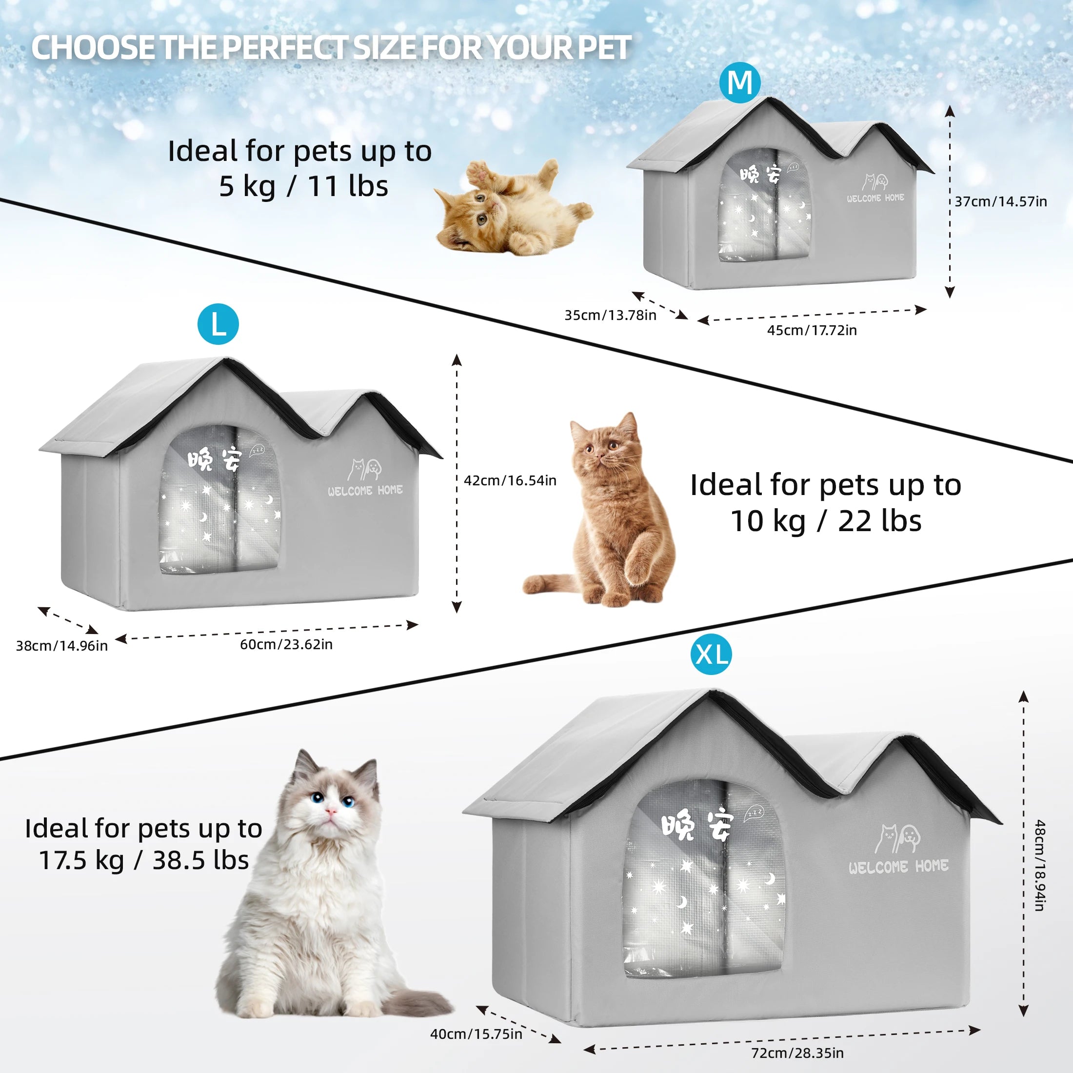 Caseta refrescante para perros y gatos – Cama fresca para verano