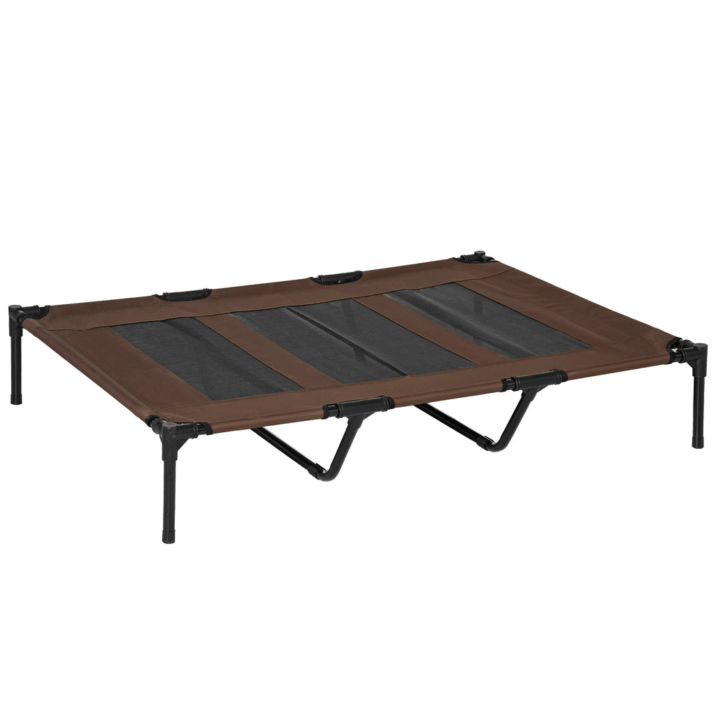 PawHut Cama Elevada Transpirable para Perros  Interior y Exterior