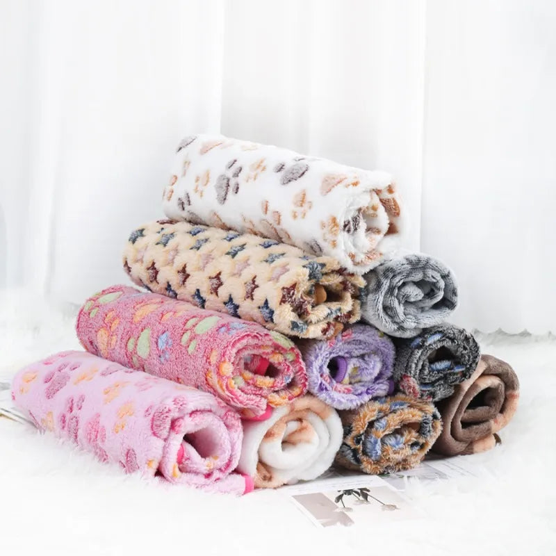 Manta Polar Suave para Perros y Gatos con Diseños