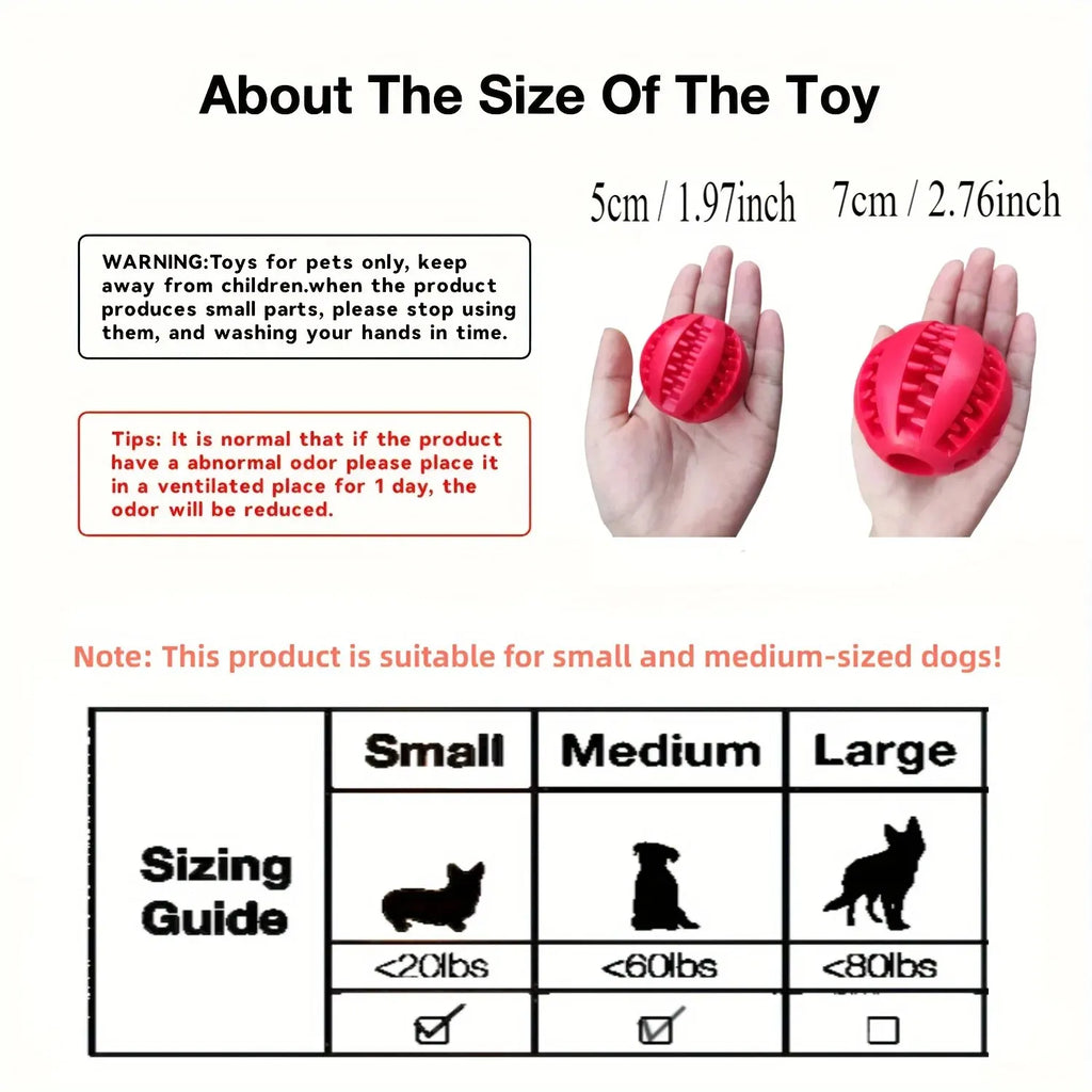 Pelota Interactiva para Perros con Dispensador de Snacks y Mordedor Dental