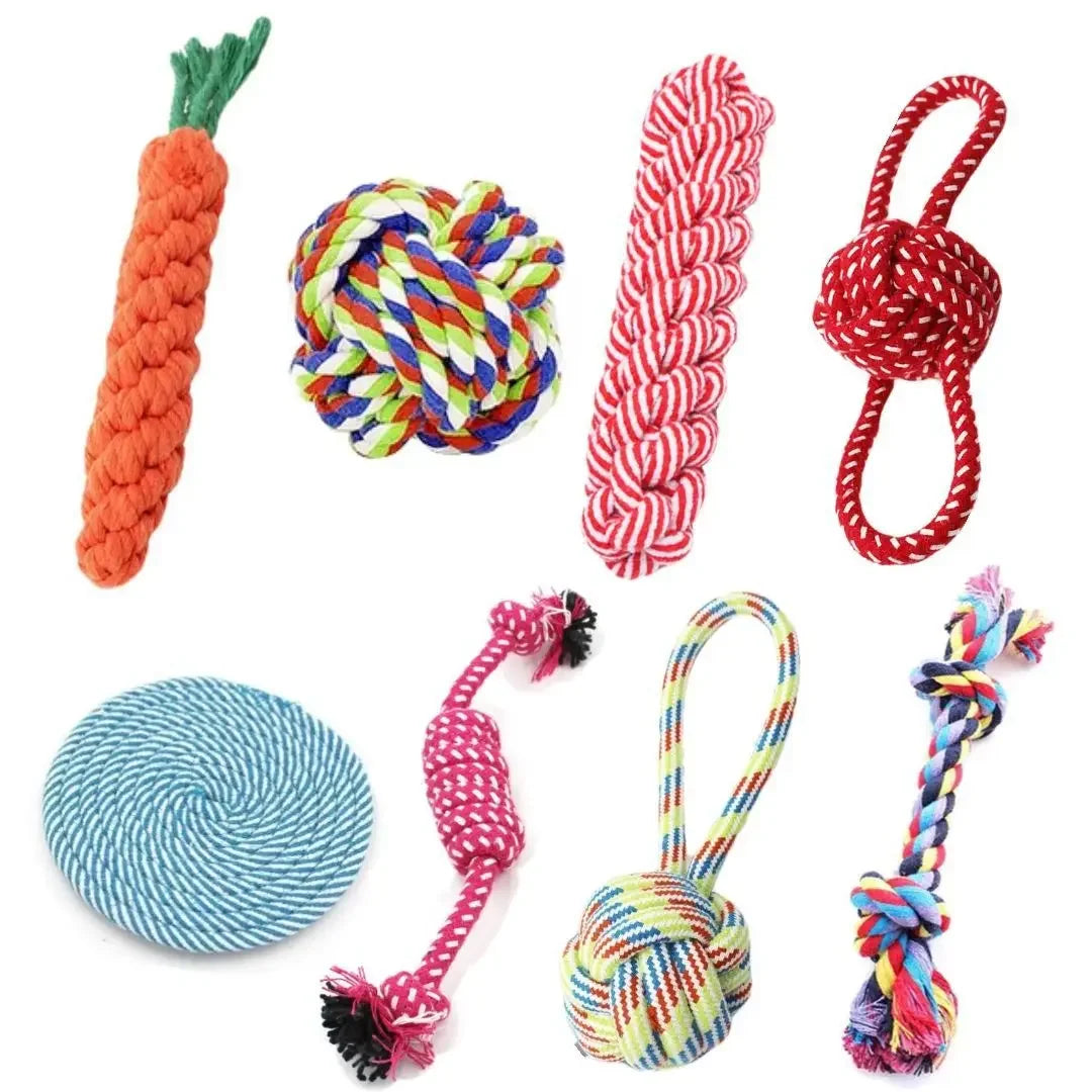 Cuerda Mordedora para Perros con Forma de Zanahoria Juguete Dental Resistente