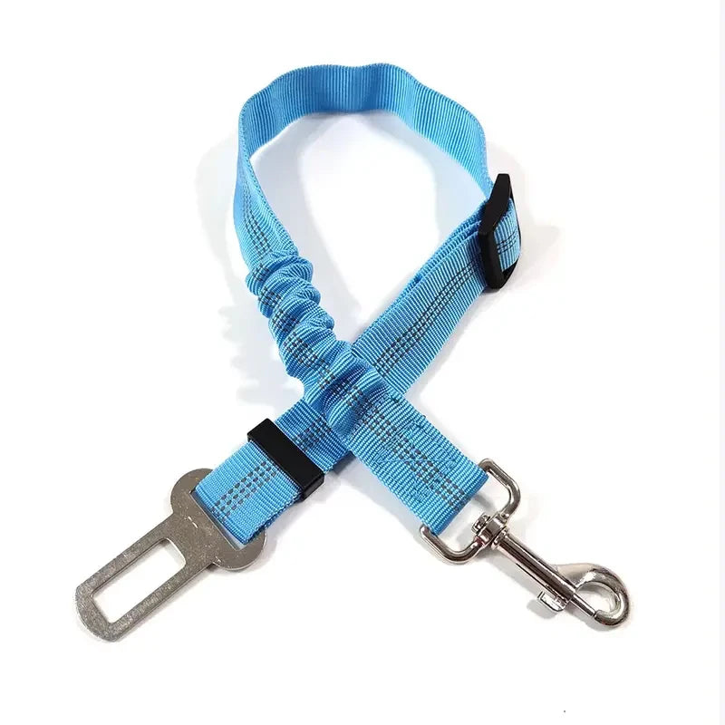Cinturón de Seguridad Reflectante para Perros Ajustable y Elástico para Coche