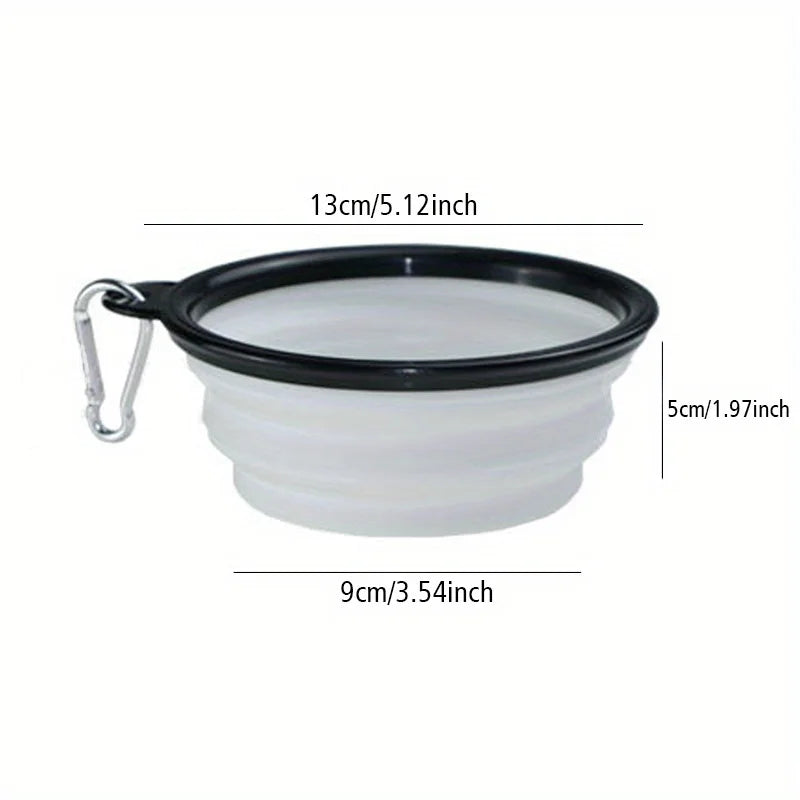 Cuenco Plegable para Perros Portátil de Viaje para Agua y Comida