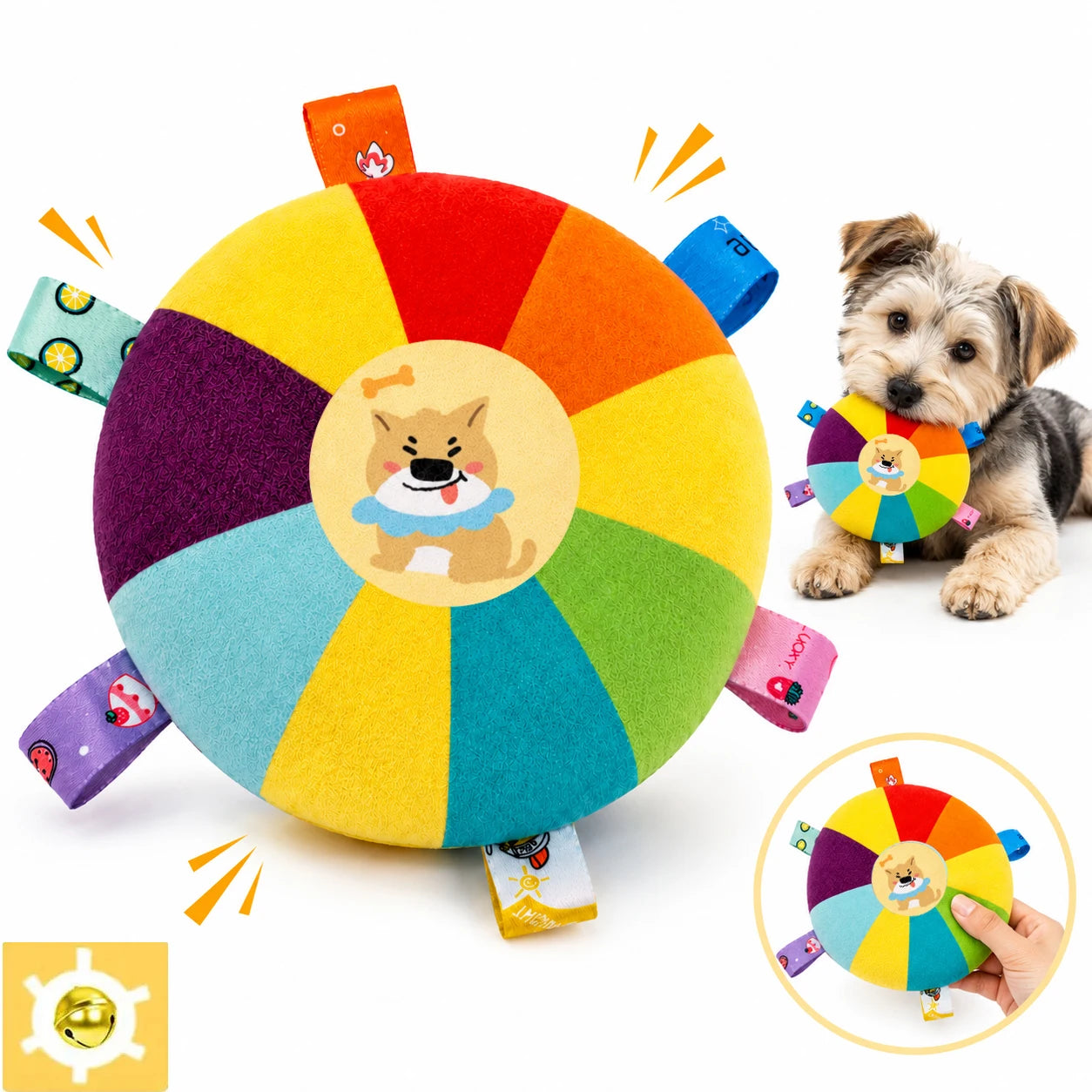 Peluche Interactivo para Perros con Sonido y Mordedor Resistente