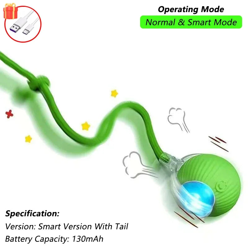 Pelota Interactiva Inteligente para Perros y Gatos con Movimiento Automático